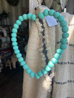 Turquoise Beaded Heart