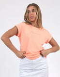 Foxwood Signature Tee Neon Peach