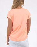 Foxwood Signature Tee Neon Peach