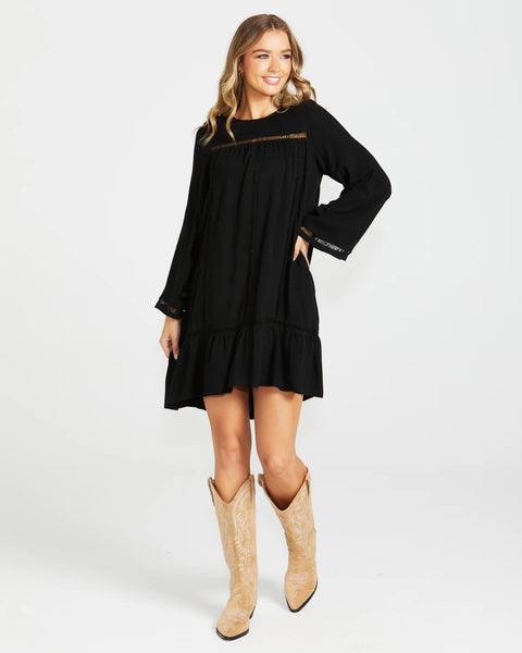 Chapel Boho Dress Black