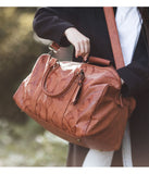 Moana Rd Miriama Grace Smith overnight bag - Tan