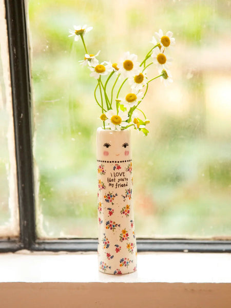Folk Vase - Love that your my friend