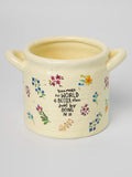 Crock Planter - The World