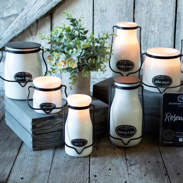 Holly & Ivy Milk Bottle Candle