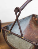 Rustic Zinc Handled Trays