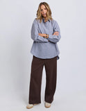 FOXWOOD Oscar Shirt Blue Stripe