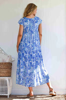 Sanctum the Label Blue Paisley Dress