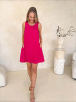 Freya Dress Hot Pink