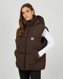AAE ELEVATE PUFFER VEST CHOCOLATE