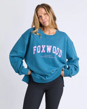 FOXWOOD CREW OCEAN/NEON PINK