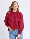 Whitney Top FOXWOOD Rhubarb Red