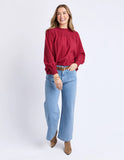 Whitney Top FOXWOOD Rhubarb Red