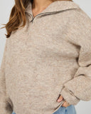 Bonnie Knit Zip Jumper Silent Theory